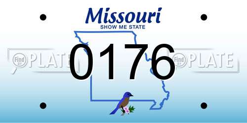 0176 Missouri License Plate
