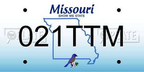 021TTM Missouri License Plate