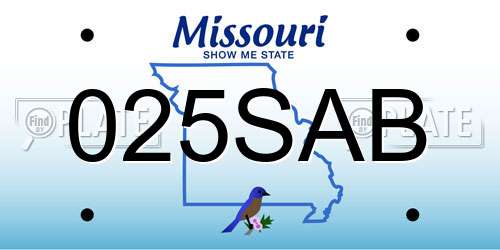 025SAB Missouri License Plate