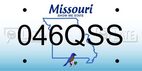 046QSS Missouri License Plate