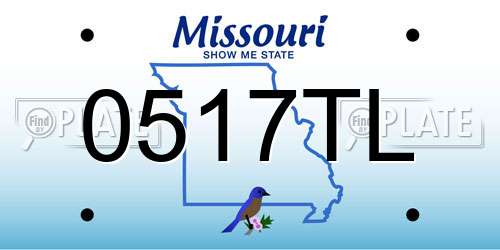 0517TL Missouri License Plate