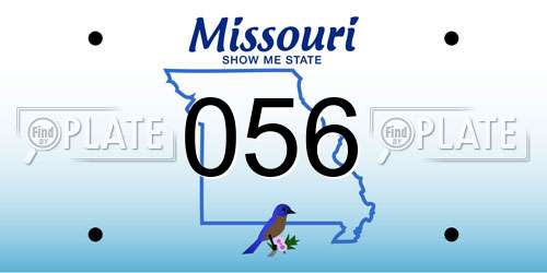 056 Missouri License Plate
