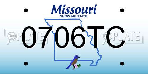 0706TC Missouri License Plate