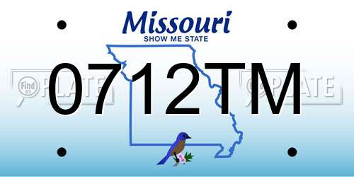 0712TM Missouri License Plate