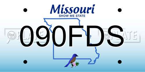 090FDS Missouri License Plate