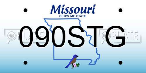 090STG Missouri License Plate