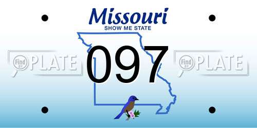 097 Missouri License Plate