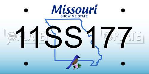 11SS177 Missouri License Plate