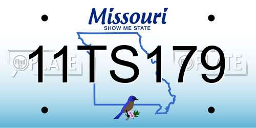 11TS179 Missouri License Plate