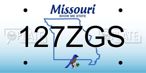 127ZGS Missouri License Plate