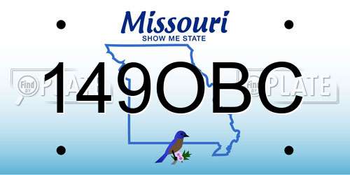 149OBC Missouri License Plate