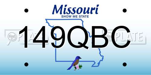 149QBC Missouri License Plate