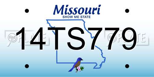 14TS779 Missouri License Plate