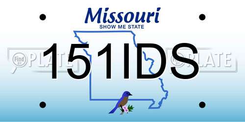 151IDS Missouri License Plate