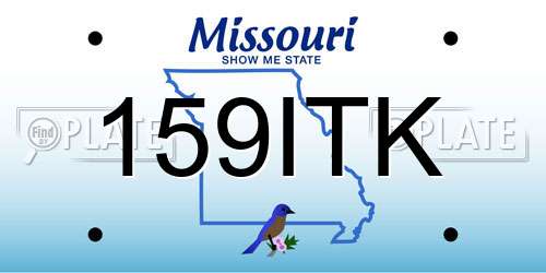 159ITK Missouri License Plate
