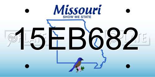 15EB682 Missouri License Plate