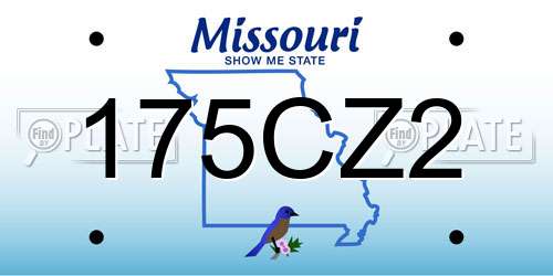 175CZ2 Missouri License Plate