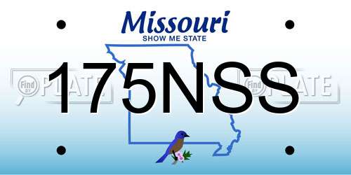 175NSS Missouri License Plate
