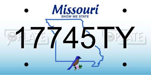 17745TY Missouri License Plate