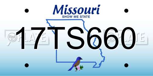 17TS660 Missouri License Plate