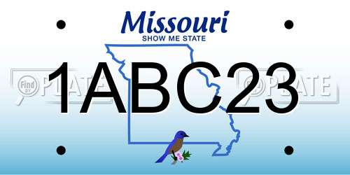 1ABC23 Missouri License Plate