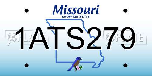1ATS279 Missouri License Plate