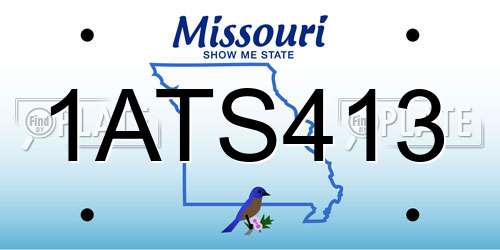 1ATS413 Missouri License Plate