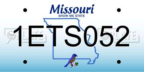 1ETS052 Missouri License Plate