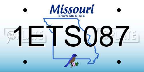 1ETS087 Missouri License Plate