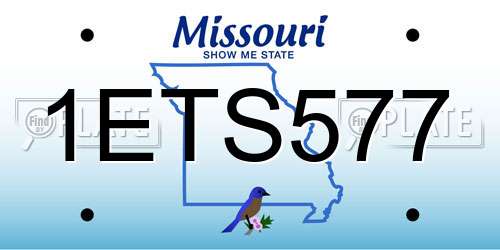 1ETS577 Missouri License Plate