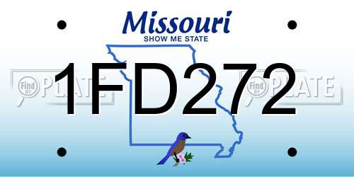1FD272 Missouri License Plate