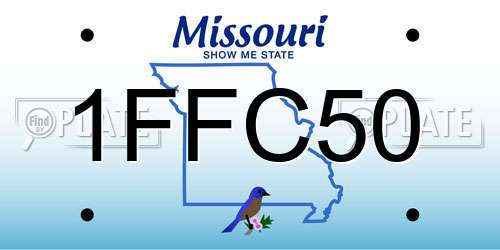 1FFC50 Missouri License Plate