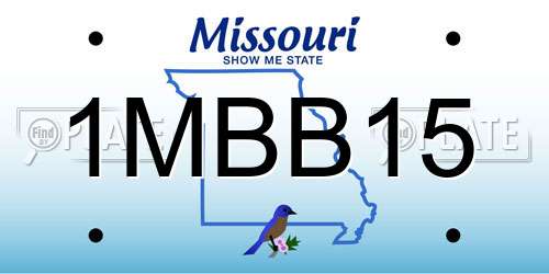 1MBB15 Missouri License Plate