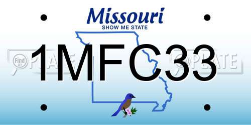 1MFC33 Missouri License Plate