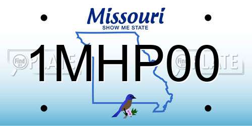 1MHP00 Missouri License Plate