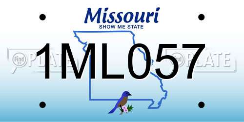 1ML057 Missouri License Plate