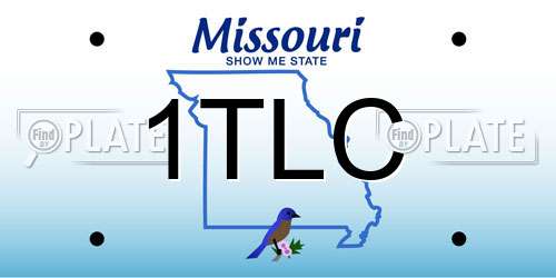 1TLC Missouri License Plate