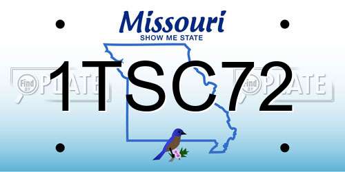 1TSC72 Missouri License Plate