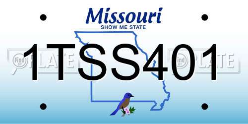 1TSS401 Missouri License Plate