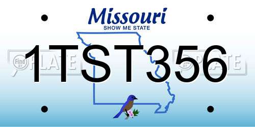 1TST356 Missouri License Plate