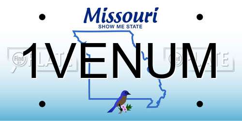 1VENUM Missouri License Plate