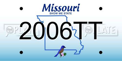 2006TT Missouri License Plate