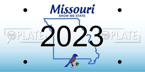 2023 Missouri License Plate