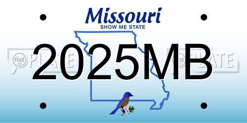 2025MB Missouri License Plate