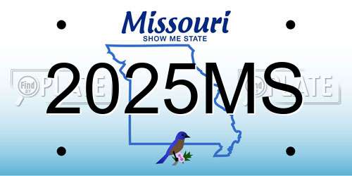 2025MS Missouri License Plate