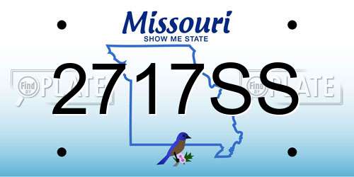2717SS Missouri License Plate