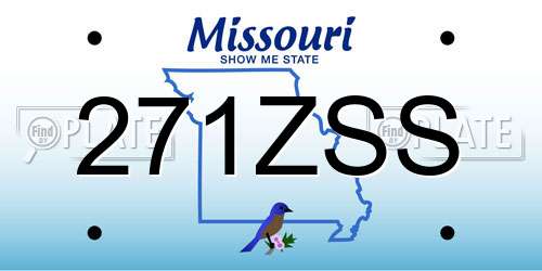 271ZSS Missouri License Plate
