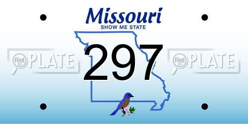 297 Missouri License Plate