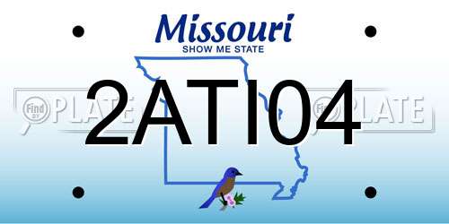 2ATI04 Missouri License Plate