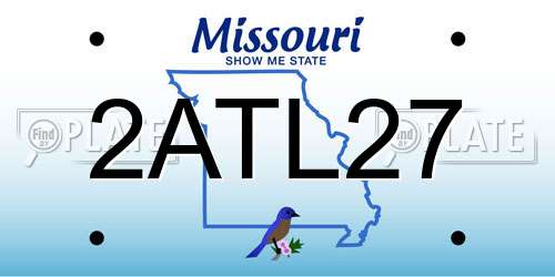 2ATL27 Missouri License Plate